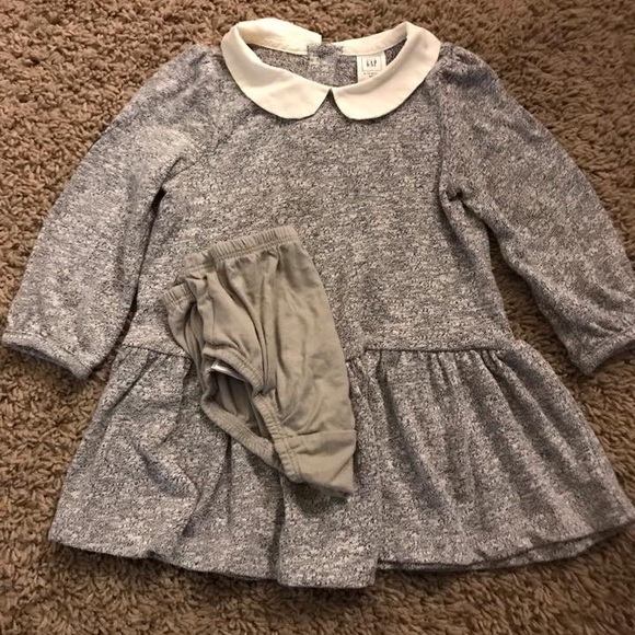 BABY GAP timeless gray dress - Picture 3 of 3